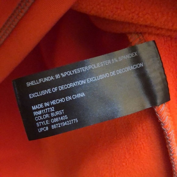 Zeroxposur men’s 3/4 zip orange jacket size XL - Picture 5 of 7